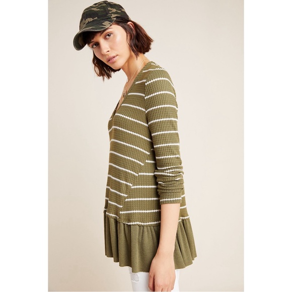 Anthropologie Tallie Peplum Top NWT Size XS - Picture 3 of 13